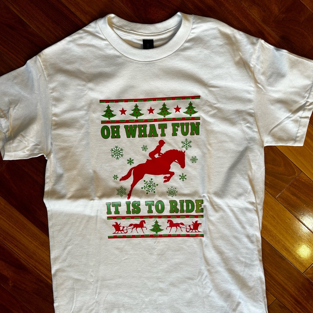 Holiday Horse/ Equestrian Short sleeve t-shirt